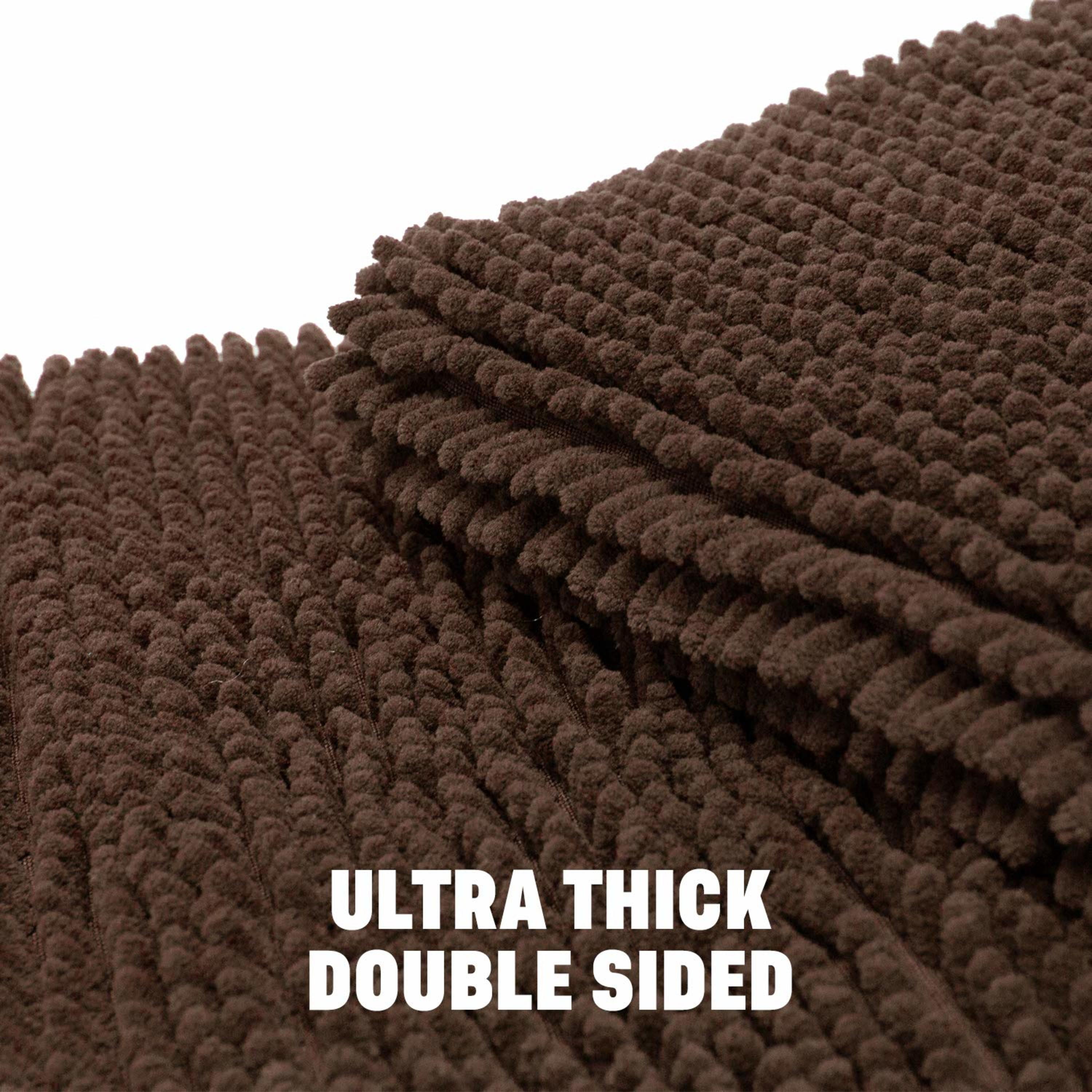 My Doggy Place Soft Microfiber Dog Crate Mat, Machine Washable Brown Bed M