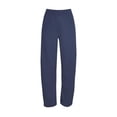 thumbnail image 2 of Pantalón tipo yoga Fruit Of The Loom Para mujer, de felpa, azul marino, talla EG, 2 of 4