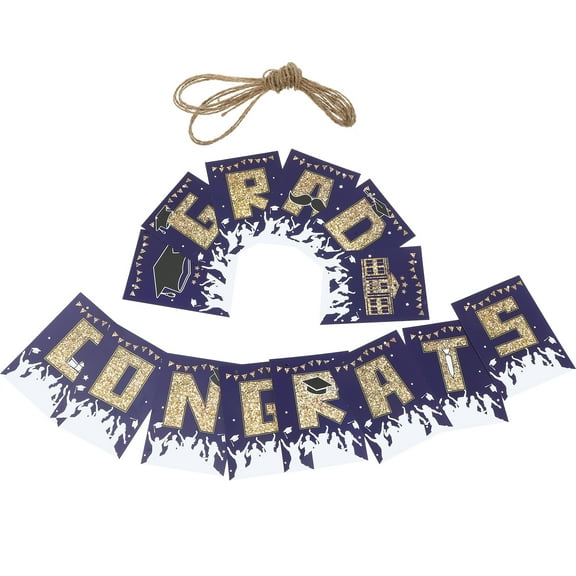 WORGEOUS Graduation Banner Grad Party Banner Congratulations Banner Graduation Party Decoration