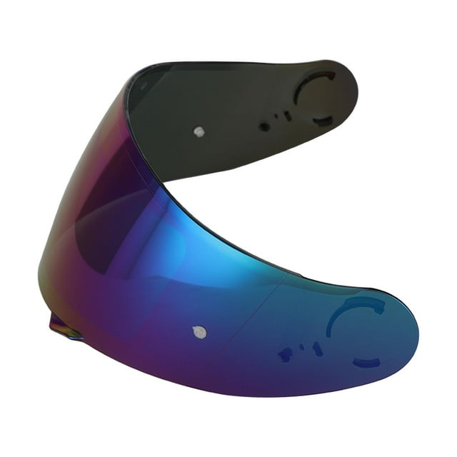 Cascos Cola Lente Visera Motocicleta Parabrisas Lente Premium Piezas resistentes Azul Cubierta facial