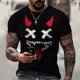 thumbnail image 3 of Moda XOXO Patrón 3D Impreso Hombres T-Shirt Streetwear Casual Estilo Deportivo Camisa Masculina O-Cuello De Gran Tamaño Camisetas Tops Tee XS-6XLpangjing, 3 of 4