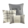 thumbnail image 4 of Gracie Mills Nanette 7-Piece Bufallo Plaid Printed Herringbone Comforter Set - GRACE-9319, 4 of 5