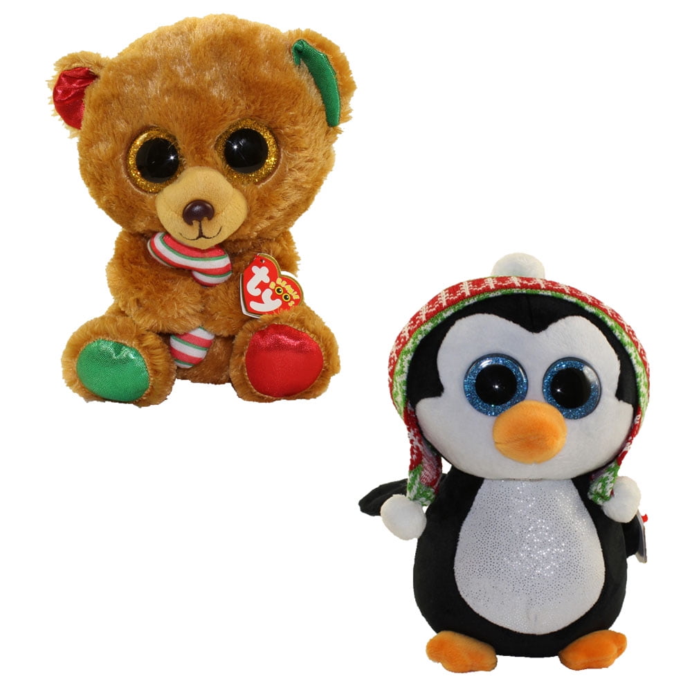 TY Beanie Boos SET of 2 Christmas 2017 Releases (Medium 9 inch