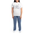 thumbnail image 4 of CafePress - If It's Not In The Scrapbook. Women's Light Pajama - Women's Short Sleeve Print T-Shirt and Pants Light Cotton Pajama Set, 4 of 7