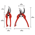 thumbnail image 7 of Zenport Q64 Heavy Duty Professional Pruner, 7-Inch, Red - 3 Pack, 7 of 7