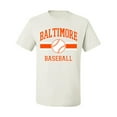 thumbnail image 2 of Wild Bobby City of Baltimore Baseball Fantasy Fan Sports Men's T-Shirt, White, Large, 2 of 6
