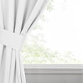 thumbnail image 3 of Superior Blackout Solid Light Filtering Grommet Curtain Panel Set, 46" x 63", Snow White, 3 of 13