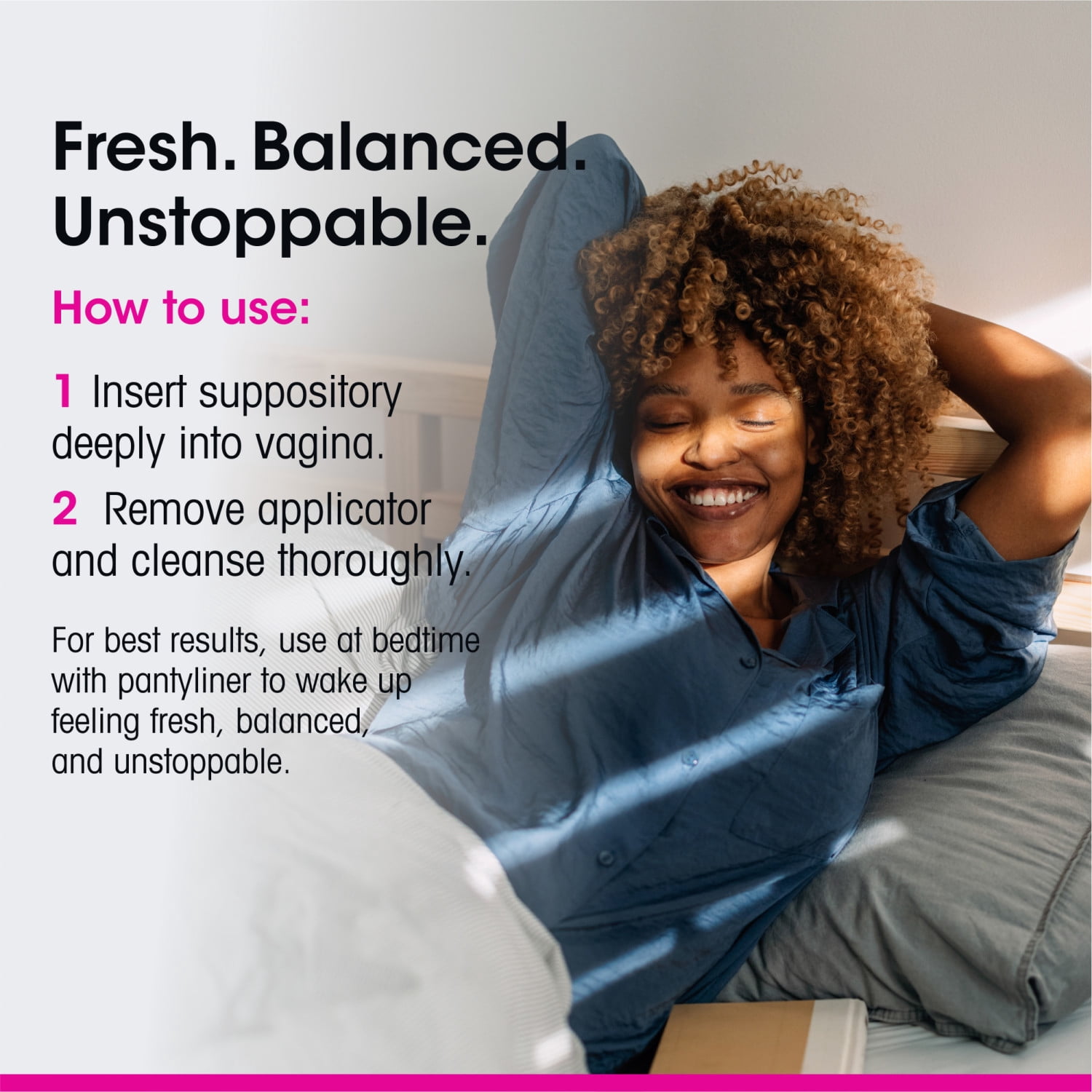 vH Essentials Prebiotic & Probiotic Vaginal Suppositories for PH Balance and Odor Control, 15-Count