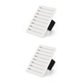 thumbnail image 2 of Vogacara Fake Eyelash Tray Display Glass Extension Elastic Stand Pallet Hand Tool Pad Palette Plate Strip Lashes for Makeup Accessories Blanco 2Conjunto, 2 of 6