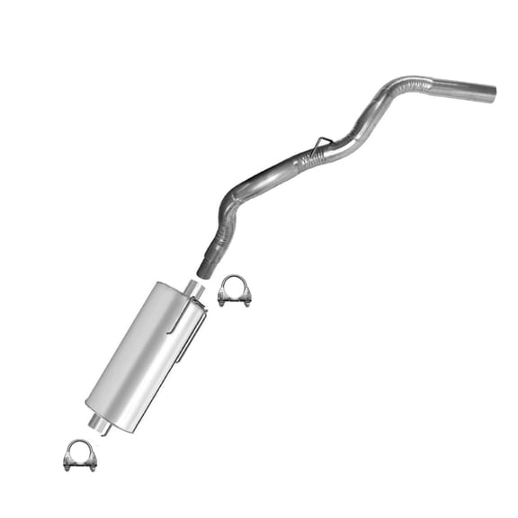 Direct Fit Exhaust Muffler & Tail Pipe Fits Dodge Ram 1500 2002-2005 3.7L, 4.7L & 2002-2003 5.9L