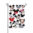 thumbnail image 1 of Bandera de jardín de temporada de Mickey Mouse, bandera de doble cara, bandera navideña para decoraciones navideñas al aire libre., 1 of 8