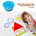 thumbnail image 5 of Tazas De Mezcla De Colores Divididos Tazas mezcladoras de colores divididos para arte de pintura, 6 canales, tazas para verter, azul (14), 5 of 5