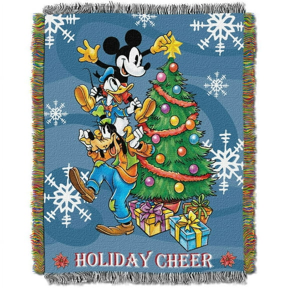 Mickey Spread Cheer 051 Woven Tapestry Throw