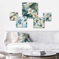 thumbnail image 2 of Designart "Abstract Coastal Vibes In The Tropics" Floral Wall Art Set Of 5 - Green Tropical Wall Living Room Decor Set, 2 of 6