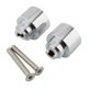 thumbnail image 3 of 2 tapones para extremos de manillar de motocicleta. Plata, 3 of 9