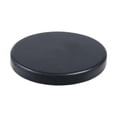 thumbnail image 1 of Taburete accesorio redondo Gloria negro asiento fácil de limpiar, 1 of 9