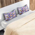 thumbnail image 7 of Sushi in Purple Silky Satin Pillowcase, Luxury Soft Pillow Case for Hair and Skin, Standard Size Slip Cooling Pillow Covers with Envelope Closure, 20x30in Home Decor Gifts, 7 of 7