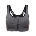 thumbnail image 6 of Valcatch Women's Zip Front Sports Bra Wireless Post-Surgery Bra Active Yoga Sports Bras Plus Size, 6 of 7
