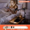 thumbnail image 6 of Bedside Shelf for Bunk Bed - Dorm Bed Shelf with Cup Holder, Night Light Socket, and Hook Versatile Bed Shelf for Dorm Room Essentials, Loft Nightstand, and Dorm Bed Storage Solution Bamboo, 6 of 16