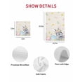 thumbnail image 7 of Easter Bunny Kitchen Dish Towels for Drying Dishes Set of 4, Blue Easter Eggs Spring Floral Linen Waffle Weave Microfiber Hand Tea Bathroom Towels Quick Dry & Absorbent Towel 12x12, 7 of 7
