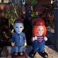 thumbnail image 6 of Horror Movie Garden Gnomes Michael Myers Statue Freddy Jason Scream Action Figure Outdoor Halloween Decorations Collectibles, 6 of 7