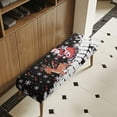 thumbnail image 4 of POLERO Stretch Dining Bench Cover, Cartoon Santa Claus Reindeer Removable Bench Slipcover Washable Long Seat Cover Protector for Dining Room, Living Room, Bedroom, Kitchen, 4 of 7