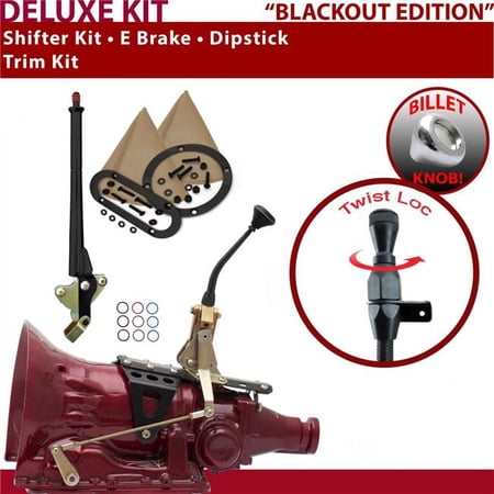 American Shifter TH200 Shifter Kit Black 8 in. E Brake Trim Kit Dipstick for EE38A