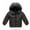 Black, variant on ATOGUTA Little Big Boys Girls Down Coat Zip Hoodie Keep Warm Winter Jacket Down Clothing Black, Size 2T-8