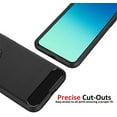 thumbnail image 5 of [Fibre de Carbone] Étui pour OnePlus 7, Durable [Absorption des Chocs] Mince TPU Mat Léger Pare-Chocs (Noir), 5 of 5