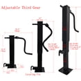 12000 Lb Capacity Trailer Jack With Handle & Hardware | Gloss Black Powder Coat Finish