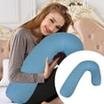 thumbnail image 2 of Orthopedic V Shaped Pillow with Matching V Shaped Pillowcase for Back Shoulder and Neck Support Nursing and Pregnancy Pillow Good for Sleeping In, 2 of 5
