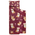 thumbnail image 2 of Christmas Corgi Toddler Nap Mats for Kids Preschool,Sleeping Mat Bag or Kids,Toddler Sleeping Bag,Toddler Nap Mat or Daycare, 2 of 6