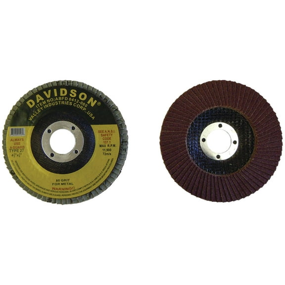 4.5" 80 Grit Flap Wheel, 7/8" Arbor, Metal Working