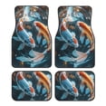 thumbnail image 1 of Fotbe Cute Koi Fish Serenity Juego de 4 Tapetes para Auto con Estampado – Alfombrillas de Goma Reforzada, Diseño Antideslizante, Protección para Todo el Año – Vehículos, Autos, Camionetas y SUVs, 1 of 7