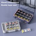thumbnail image 2 of JIEMUCES Monthly Pill Organizer Transparent Storage Box Food Grade BPA Free Large Capacity 30 Days Pill Box Organizer, 2 of 8
