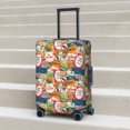 thumbnail image 5 of Yiaed Retro Summer Stamp Print Travel Luggage Cover Suitcase Protector Fits 18-32 Inch Luggage Wheel Covers Patterned Elastic Luggage Anti-scratch（No luggage）-X-Large, 5 of 5