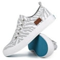 thumbnail image 3 of JENN ARDOR Women's Canvas Slip on Sneakers Low Tops Fashion Flats Comfortable Casual Shoes for Walking Unlaced Slip on Sneakers Flats Shoes Zb 7.5, 3 of 7
