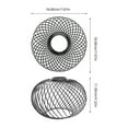 thumbnail image 2 of CTIRCHIU Pendant Lamp Shade Black Metal Decorative For Living Room 1Pack, 2 of 8