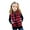 Red, variant on Younger Tree Kid Little Girls Puffer Lightweight Plaid Quilted Vest Cute Winter Outwear Padded Outfit for 3-4T