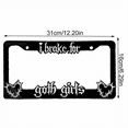 thumbnail image 3 of I Brake for Goth Girls License Plate Frame Cover Black License Plate Frames Auto Plate Frames Portable, 3 of 5