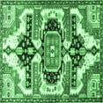 thumbnail image 1 of Ahgly Company Indoor Square Persian Emerald Green Traditional Area Rugs, 5' Square, 1 of 4
