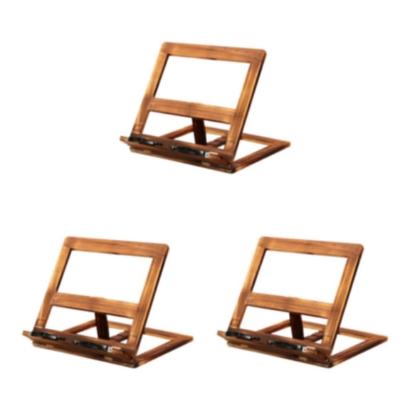 Naiovety Wooden Book Stand with Page Paper Kitchen Holders Clip Textbook Page Type1 NO1