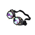 thumbnail image 1 of Yuarrent Gafas de caleidoscopio, gafas decorativas reflectantes con banda elástica, lentes transparentes, divertidas gafas de estilo Vintage, accesorios Almacenamiento y organización del hogar Negro Yuarrent HA028008-03, 1 of 6