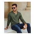 thumbnail image 4 of COOFANDY Men's Casual Long Sleeve Henley T-Shirt Lightweight Soft Stretch Tees Slim Fit Pull Over Henley Shirts for Men, 4 of 6