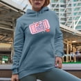 thumbnail image 2 of Club Heart Break, Everything Will Be Fine, Retro Valentine's Day Ticket Art Merch Gift, Light Blue Hooded Sweatshirt or Hoodie, 3XL, 2 of 5