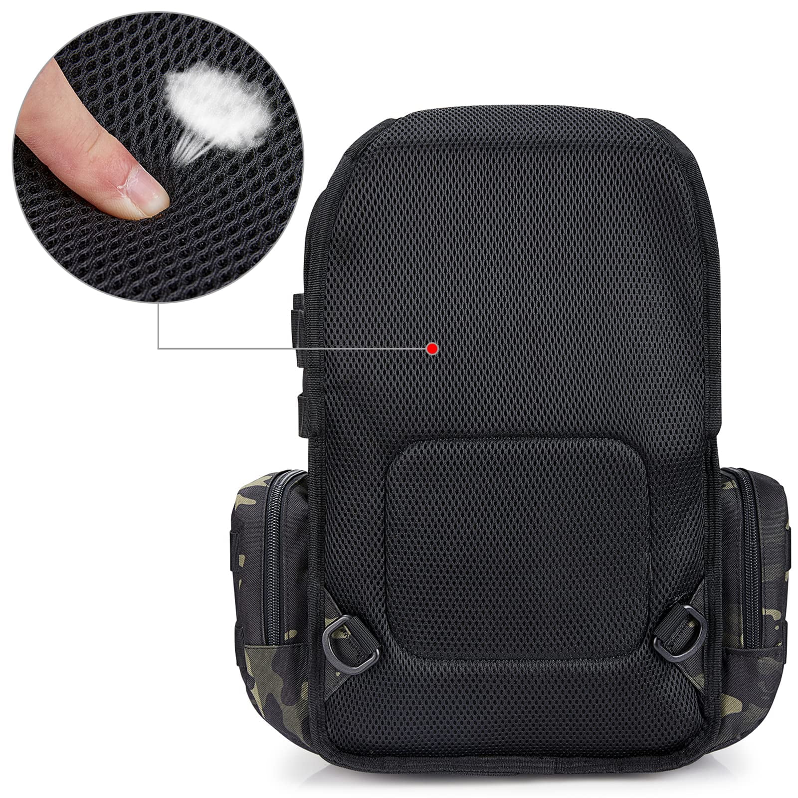G4Free Outdoor Sling Bag Crossbody Backpack with Adjustable Holder, Durable Shoulder Daypack for Men