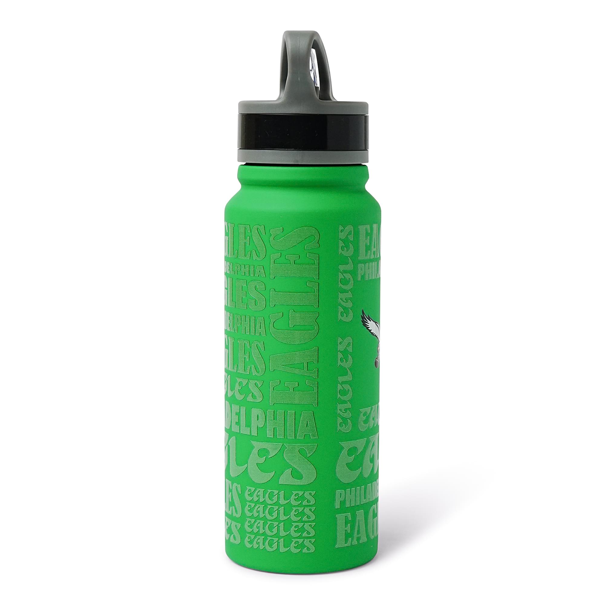 Philadelphia Eagles Replay 25-Ounce Stainless Steel Flip-Top NFL Water Bottle