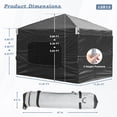 thumbnail image 3 of Aoodor Pop Up Canopy Tent with Removable Mesh Window Sidewalls, Portable Instant Shade Canopy with Roller Bag, 3 of 10