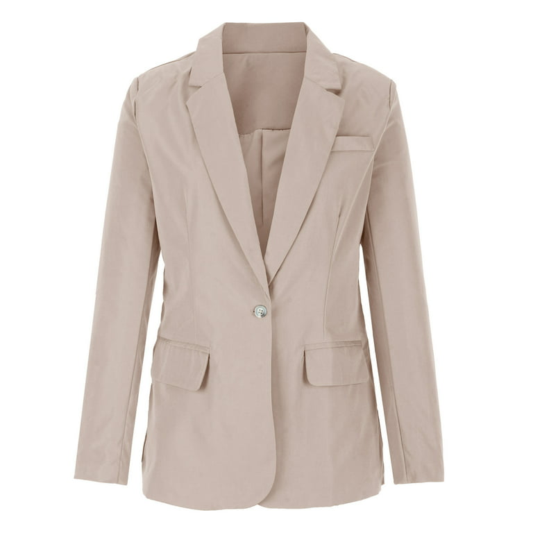 SMihono Women's Fashion Loose Blazer Coat Elegant Flash Pick
