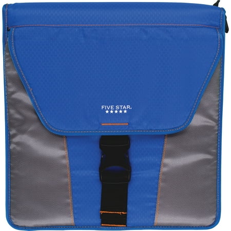 Five Star, MEA73309, Vertical Flip 2" Zip Binder, 1 Each, Blue